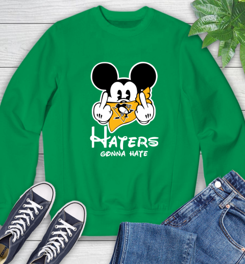 NHL Pittsburgh Penguins Haters Gonna Hate Mickey Mouse Disney Hockey T Shirt Sweatshirt 7