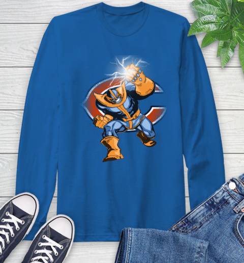 Chicago Bears NFL Football Thanos Avengers Infinity War Marvel Long Sleeve T-Shirt 10