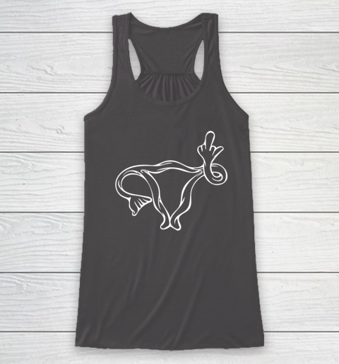 Middle Finger Uterus Racerback Tank 6