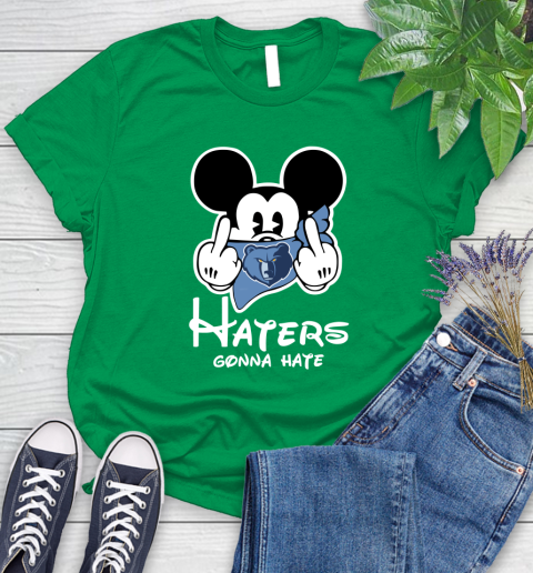 NBA Memphis Grizzlies Haters Gonna Hate Mickey Mouse Disney Basketball T Shirt Women's T-Shirt 9
