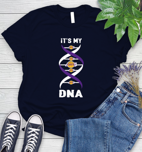 Los Angeles Lakers NBA Basketball It's My DNA Sports Women's T-Shirt 2