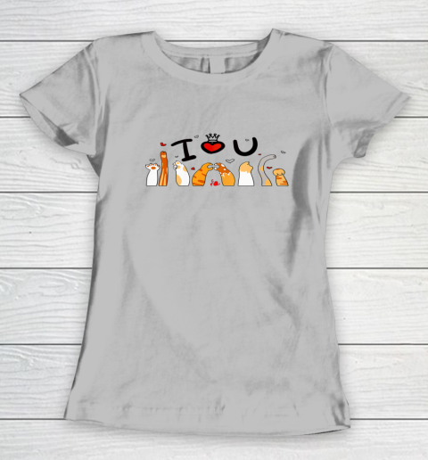 Cute This Is My Valentine Pajama Cat Valentines Day Women's T-Shirt 11
