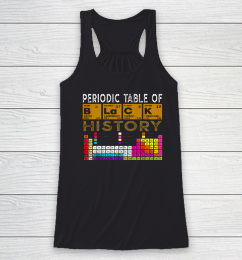 Periodic Table Of Black History 2022 Racerback Tank