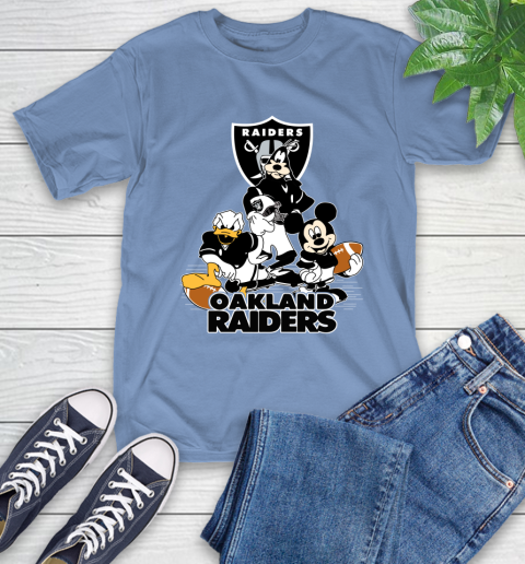 NFL Oakland Raiders Mickey Mouse Donald Duck Goofy Football Shirt T-Shirt 12