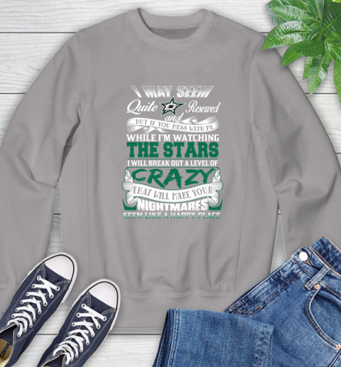 Dallas Stars NHL Hockey Don't Mess With Me While I'm Watching My Team Sweatshirt 5