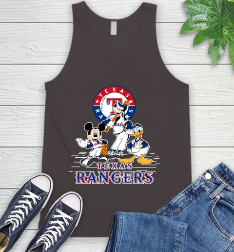 MLB Texas Rangers Mickey Mouse Donald Duck Goofy Baseball T Shirt Tank Top 7 MLB Texas Rangers Mickey Mouse Donald Duck Goofy Baseball T Shirt Tank Top - Image 7