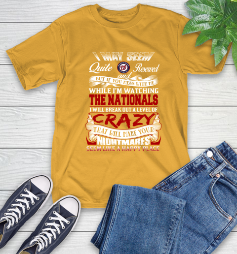 Washington Nationals MLB Baseball Don't Mess With Me While I'm Watching My Team T-Shirt 2