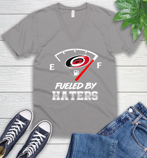 Carolina Hurricanes NHL Hockey Fueled By Haters Sports V-Neck T-Shirt 3