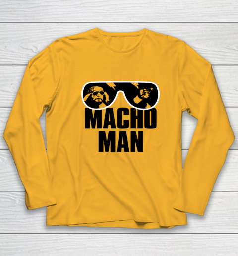 Macho Man Shirt Savage Sunglasses Graphic Long Sleeve T-Shirt 2