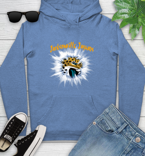 Jacksonville Jaguars NFL Football Adoring Fan Rip Sports Youth Hoodie 13