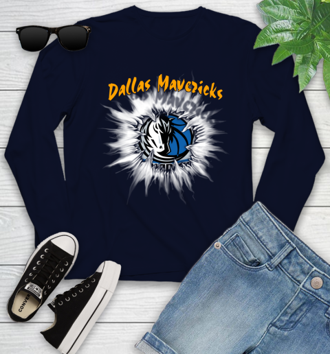 Dallas Mavericks NBA Basketball Rip Sports Youth Long Sleeve 2