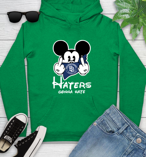 MLB San Diego Padres Haters Gonna Hate Mickey Mouse Disney Baseball T Shirt_000 Youth Hoodie 9