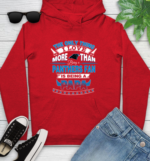 NFL The Only Thing I Love More Than Being A Carolina Panthers Fan Is Being A Papa Football Youth Hoodie 12