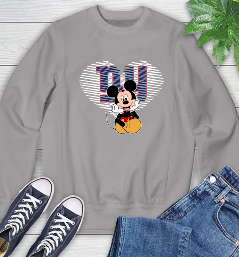 NFL New York Giants The Heart Mickey Mouse Disney Football T Shirt_000 Sweatshirt 5