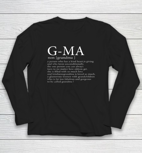 G Ma Definition Grandma Mother's Day Long Sleeve T-Shirt