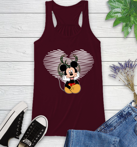 NBA Milwaukee Bucks The Heart Mickey Mouse Disney Basketball Racerback Tank 2