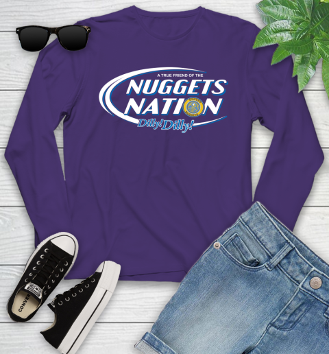 NBA A True Friend Of The Denver Nuggets Dilly Dilly Basketball Sports Youth Long Sleeve 4