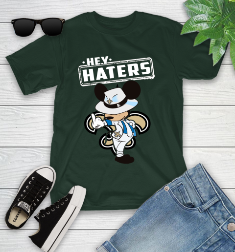 NFL Hey Haters Mickey Football Sports New Orleans Saints Youth T-Shirt 5