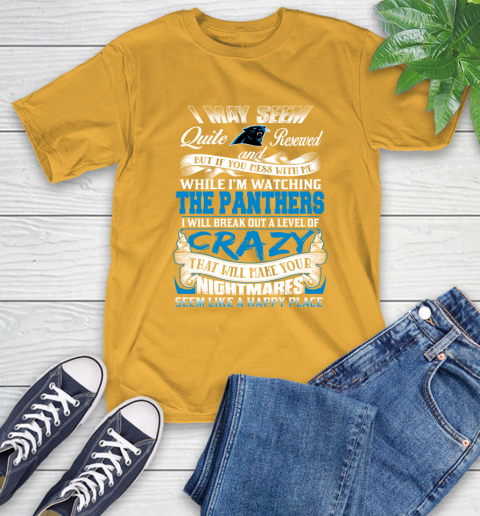 Carolina Panthers NFL Football Don't Mess With Me While I'm Watching My Team T-Shirt 2