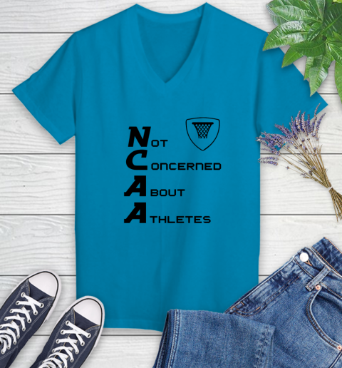 Not Concerned About Athletes Women's V-Neck T-Shirt 4