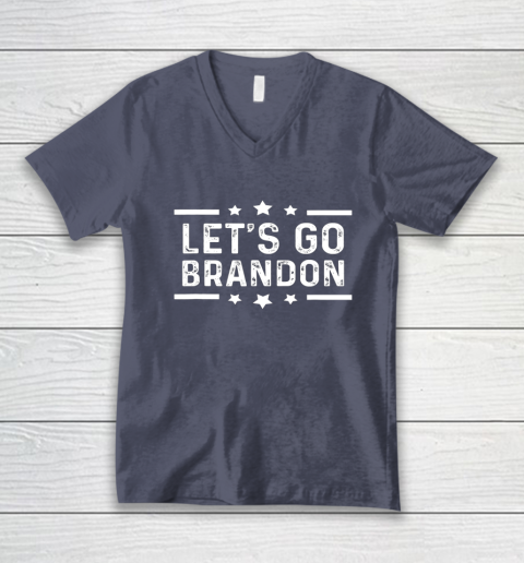 Let's Go Brandon Joe Biden Funny Trendy Sarcastic V-Neck T-Shirt 6