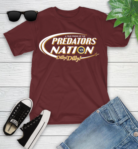 NHL A True Friend Of The Nashville Predators Dilly Dilly Hockey Sports Youth T-Shirt 14
