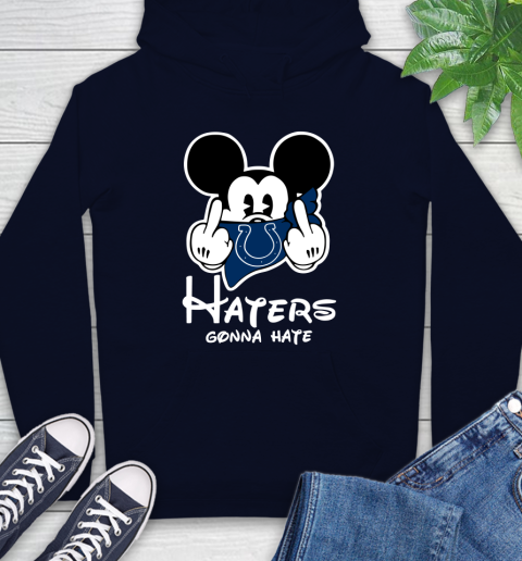 NFL Indianapolis Colts Haters Gonna Hate Mickey Mouse Disney Football T Shirt Hoodie 3