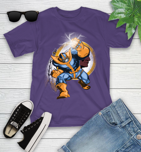 Washington Redskins NFL Football Thanos Avengers Infinity War Marvel Youth T-Shirt 3