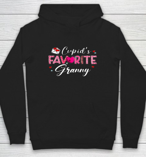 Cupid's Favorite Granny Leopard Plaid Funny Valentine Day Hoodie