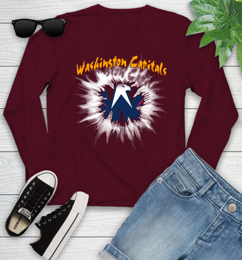 Washington Capitals NHL Hockey Adoring Fan Rip Sports Youth Long Sleeve 6