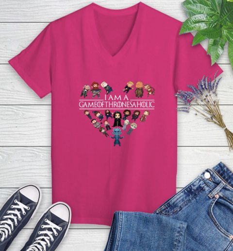 I am a Game Of Thrones A Holic Shirt Women's V-Neck T-Shirt 9