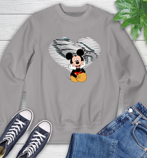NFL Philadelphia Eagles The Heart Mickey Mouse Disney Football T Shirt_000 Sweatshirt 5