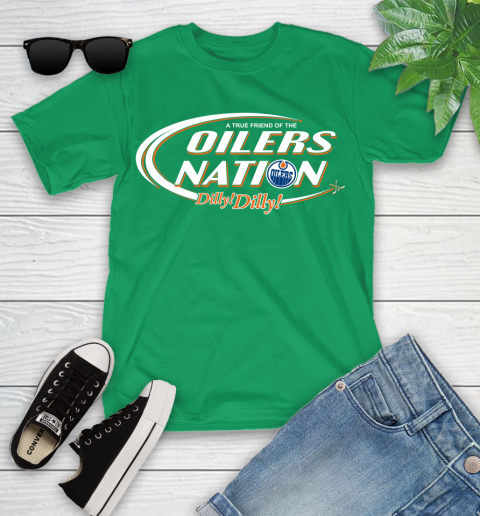 NHL A True Friend Of The Edmonton Oilers Dilly Dilly Hockey Sports Youth T-Shirt 8