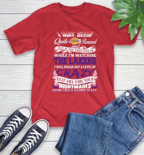 Los Angeles Lakers NBA Basketball Don't Mess With Me While I'm Watching My Team T-Shirt 12 Los Angeles Lakers NBA Basketball Don't Mess With Me While I'm Watching My Team T-Shirt - Image 12