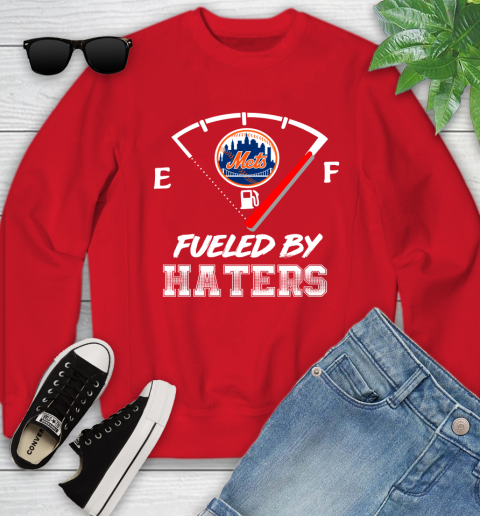 New York Mets MLB Baseball Fueled By Haters Sports Youth Sweatshirt 8