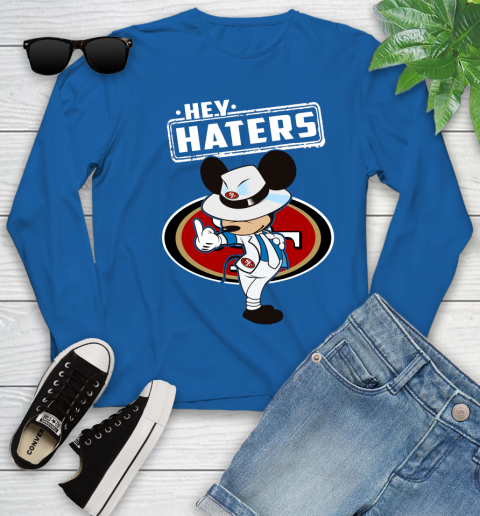 NFL Hey Haters Mickey Football Sports San Francisco 49ers Youth Long Sleeve 10