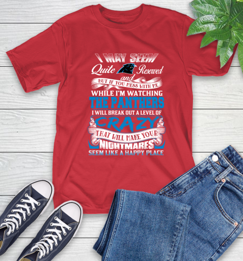 Carolina Panthers NFL Football Don't Mess With Me While I'm Watching My Team T-Shirt 11