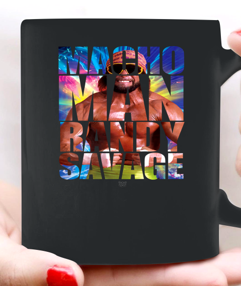 Randy Macho Man Savage WWE Disco Splash Ceramic Mug 11oz 2