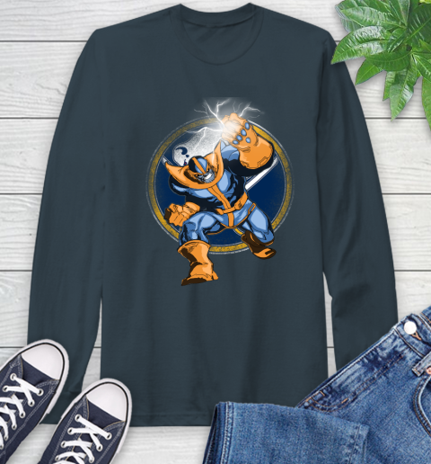Buffalo Sabres NHL Hockey Thanos Avengers Infinity War Marvel Long Sleeve T-Shirt 9