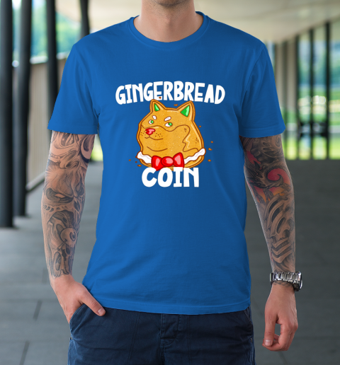 Xmas Dogecoin Crypto Christmas Gingerbread Coin Shiba Inu T-Shirt 7