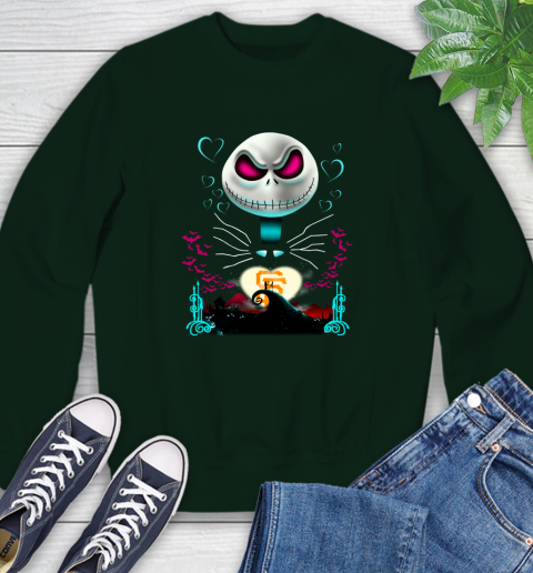 MLB San Francisco Giants Jack Skellington Sally The Nightmare Before Christmas Baseball Sweatshirt 12