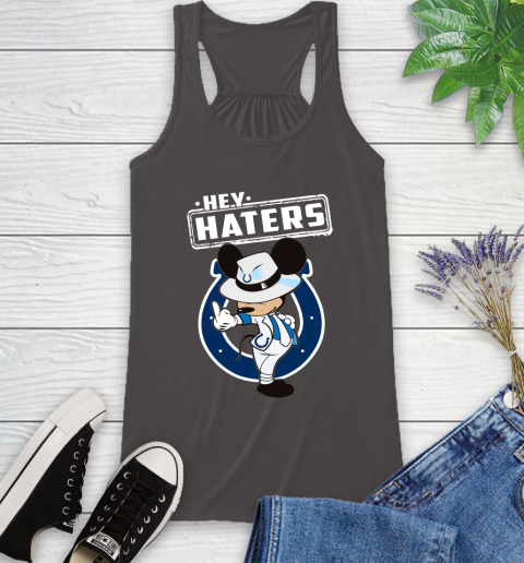 NFL Hey Haters Mickey Football Sports Indianapolis Colts Racerback Tank 11