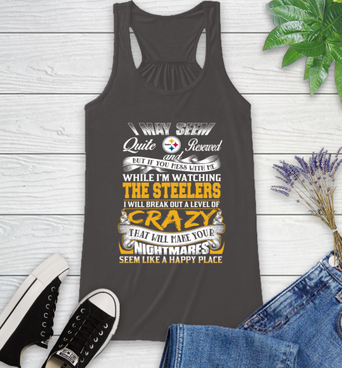 Pittsburgh Steelers NFL Football Don't Mess With Me While I'm Watching My Team Racerback Tank 11
