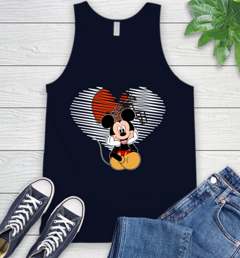 NFL Cleveland Browns The Heart Mickey Mouse Disney Football T Shirt_000 Tank Top 2
