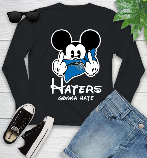 NBA Orlando Magic Haters Gonna Hate Mickey Mouse Disney Basketball T Shirt Youth Long Sleeve
