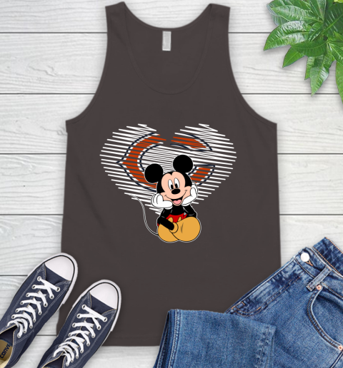 NFL Chicago Bears The Heart Mickey Mouse Disney Football T Shirt_000 Tank Top 6