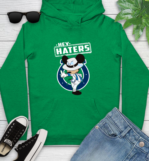 NFL Hey Haters Mickey Football Sports Indianapolis Colts Youth Hoodie 9