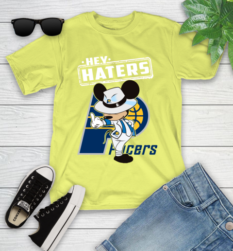 NBA Hey Haters Mickey Basketball Sports Indiana Pacers Youth T-Shirt 10