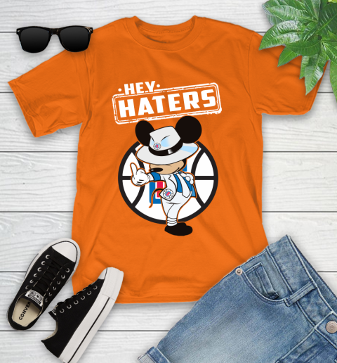NBA Hey Haters Mickey Basketball Sports Los Angeles Clippers Youth T-Shirt 9