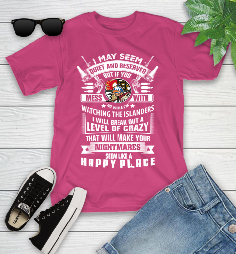 New York Islanders NHL Hockey Don't Mess With Me While I'm Watching My Team Sports Youth T-Shirt 11